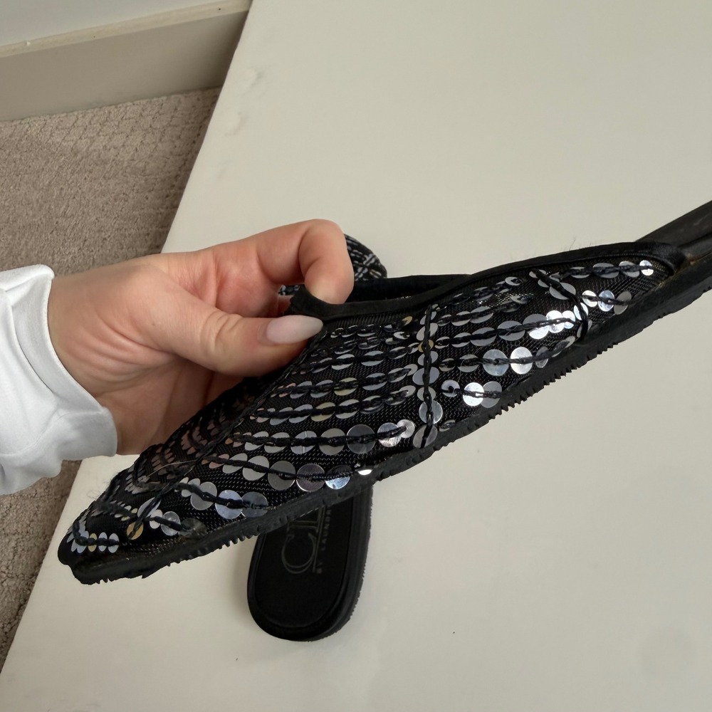 CL by Laundry Sequin Mesh Round Toe Flats - Picture 10 of 14